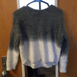 Ombre fuzzy sweater